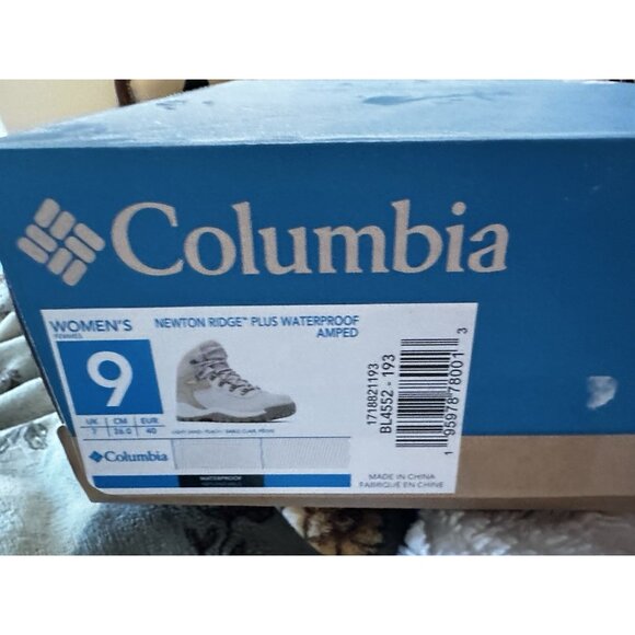 NEW Columbia Women's Newton Ridge Plus Waterproof Hiking Boot -Suede - 9 - Picture 2 of 6